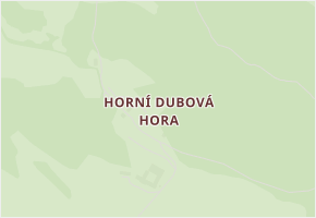 Horní Dubová Hora v obci Dubá - mapa části obce