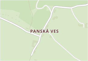 Panská Ves v obci Dubá - mapa části obce