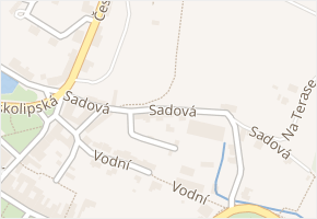 Sadová v obci Dubá - mapa ulice