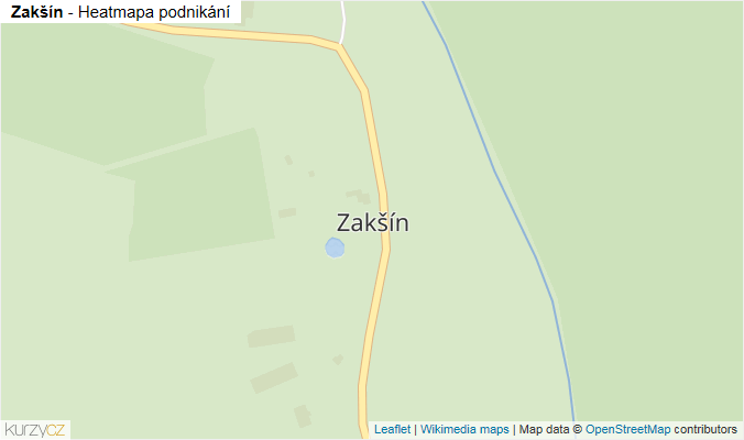 Mapa Zakšín - Firmy v části obce.