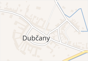 Dubčany v obci Dubčany - mapa části obce