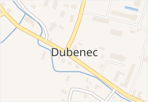 Dubenec v obci Dubenec - mapa části obce