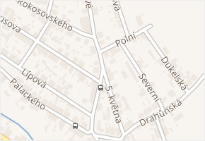B. Němcové v obci Dubí - mapa ulice