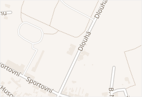 Dlouhá v obci Dubí - mapa ulice