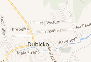 7. května v obci Dubicko - mapa ulice