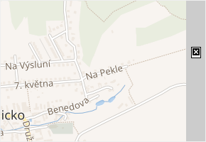 Na Pekle v obci Dubicko - mapa ulice