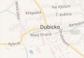 Velká Strana v obci Dubicko - mapa ulice