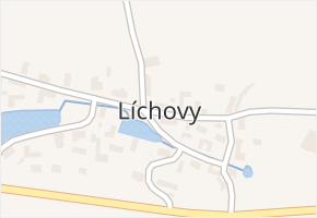 Líchovy v obci Dublovice - mapa části obce