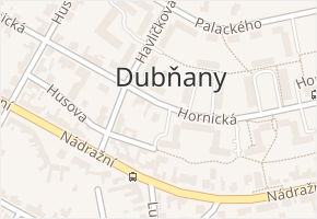 Dubňany v obci Dubňany - mapa části obce