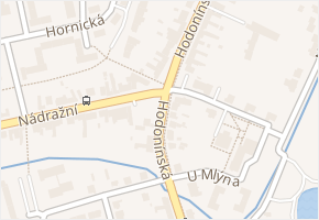 Hodonínská v obci Dubňany - mapa ulice