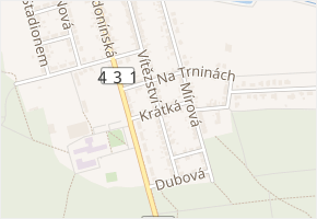 Krátká v obci Dubňany - mapa ulice