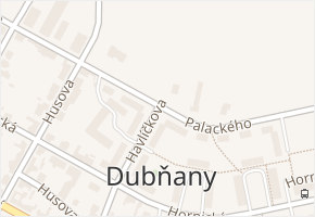 Palackého v obci Dubňany - mapa ulice