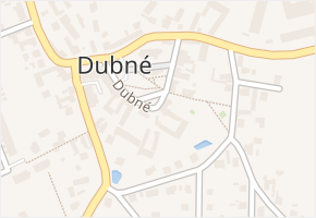 Dubné v obci Dubné - mapa části obce