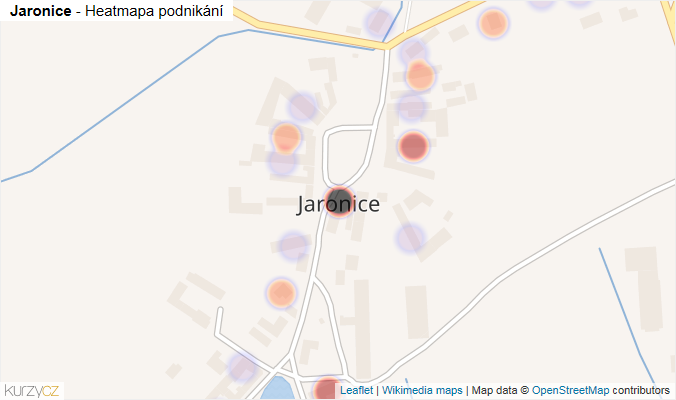 Mapa Jaronice - Firmy v části obce.