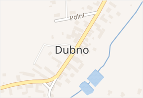 Dubno v obci Dubno - mapa části obce
