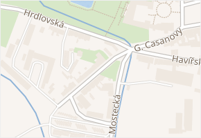 Bezručova v obci Duchcov - mapa ulice