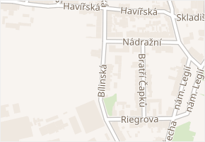 Bílinská v obci Duchcov - mapa ulice