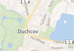 Havlíčkova v obci Duchcov - mapa ulice