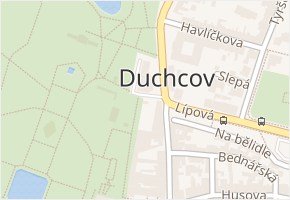 Masarykova v obci Duchcov - mapa ulice
