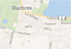 Mlýnská v obci Duchcov - mapa ulice