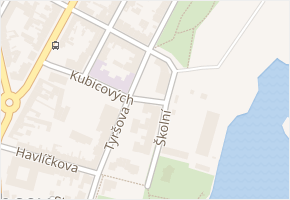 Školní v obci Duchcov - mapa ulice