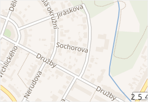 Sochorova v obci Duchcov - mapa ulice