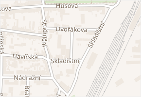U nákladiště v obci Duchcov - mapa ulice