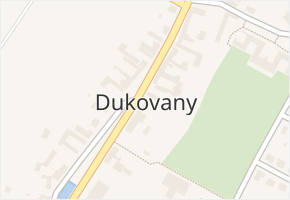 Dukovany v obci Dukovany - mapa části obce