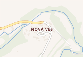 Nová Ves v obci Důl - mapa části obce