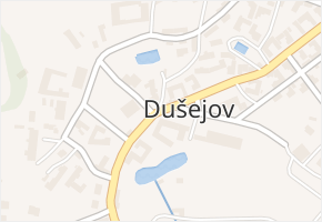 Dušejov v obci Dušejov - mapa části obce