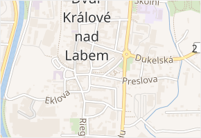 Hradební v obci Dvůr Králové nad Labem - mapa ulice