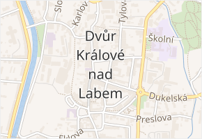 Ke Skále v obci Dvůr Králové nad Labem - mapa ulice