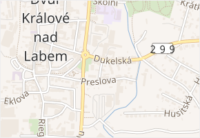 Sládkova v obci Dvůr Králové nad Labem - mapa ulice