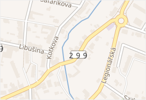 Sladkovského v obci Dvůr Králové nad Labem - mapa ulice