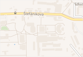 Štefánikova v obci Dvůr Králové nad Labem - mapa ulice