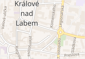 Švehlova v obci Dvůr Králové nad Labem - mapa ulice