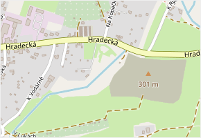 V Lukách v obci Dvůr Králové nad Labem - mapa ulice