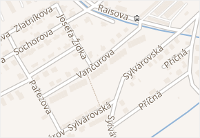 Vančurova v obci Dvůr Králové nad Labem - mapa ulice