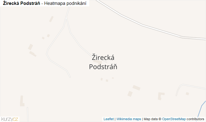 Mapa Žirecká Podstráň - Firmy v části obce.