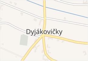Dyjákovičky v obci Dyjákovičky - mapa části obce