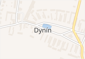 Dynín v obci Dynín - mapa části obce