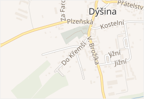 Do Křemší v obci Dýšina - mapa ulice