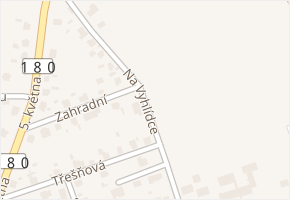 Na vyhlídce v obci Dýšina - mapa ulice