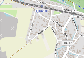 Domkářská v obci Ejpovice - mapa ulice