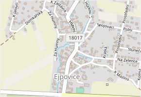 Hlavní v obci Ejpovice - mapa ulice