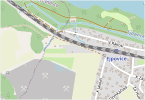 K Horám v obci Ejpovice - mapa ulice