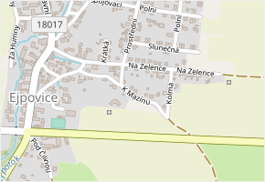 K Mazínu v obci Ejpovice - mapa ulice