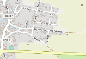 Na Zelence v obci Ejpovice - mapa ulice