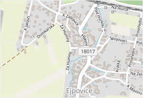 Za Humny v obci Ejpovice - mapa ulice
