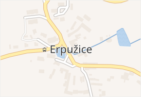 Erpužice v obci Erpužice - mapa části obce